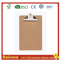 Cheap A4 Size MDF Clipboard with Butterfly Clip
